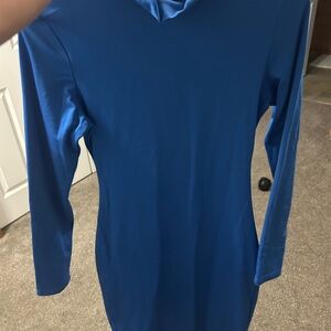 Amazon Women's Long Sleeve Dress - Blue